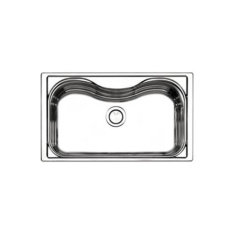 Apell lavello Criteria da incasso monovasca 86*50 cm acciaio inox spazzolato