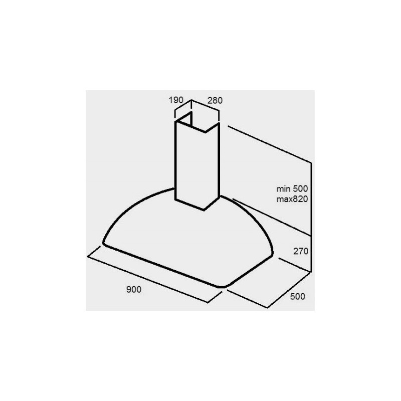 Cappa Design Rustico Rame 90 cm BOCP909/E Bompani - BOMPANI