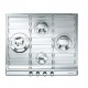 Piano di cottura Smeg SER60SX3 60 cm - tutto inox - Estetica Classica