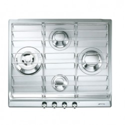 Piano di cottura Smeg SER60SX3 60 cm - tutto inox - Estetica Classica