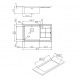Foster lavello KE 2280051 semifilo 873x513 mm
