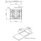 Piano cottura Foster 7068642 4 fuochi antracite