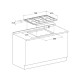 Piano cottura Direct Flame Hotpoin Ariston FTGHL751DEXHA