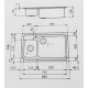 Lavello Foster Triplo Invaso 1487061 85*54 2 vasca grande a dx | Fidea Lecce